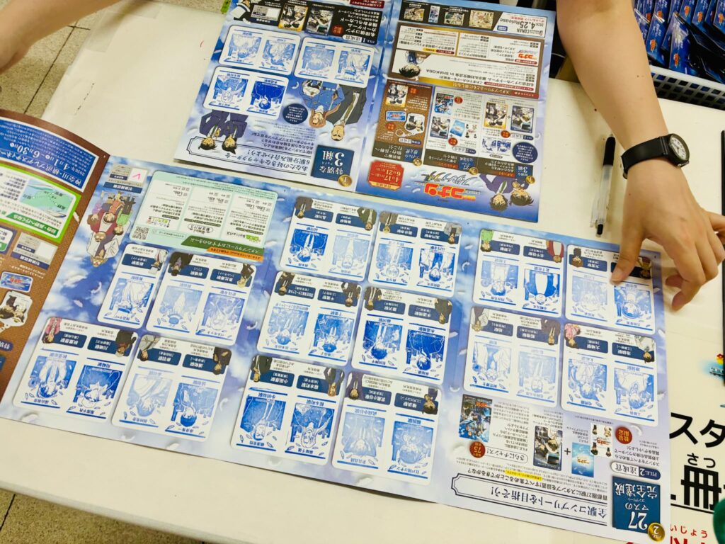 コナンスタンプラリーの上野駅特設引換カウンターの列の様子