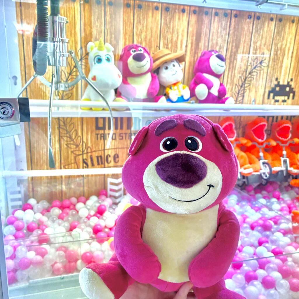 ゲームセンターでゲットした大好きなロッツォのぬいぐるみ